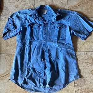 Men’s denim button up shirt